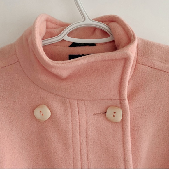 Vintage bubblegum pink 1980s electré Paris wool car coat size 5/6 (small) - Picture 2 of 11